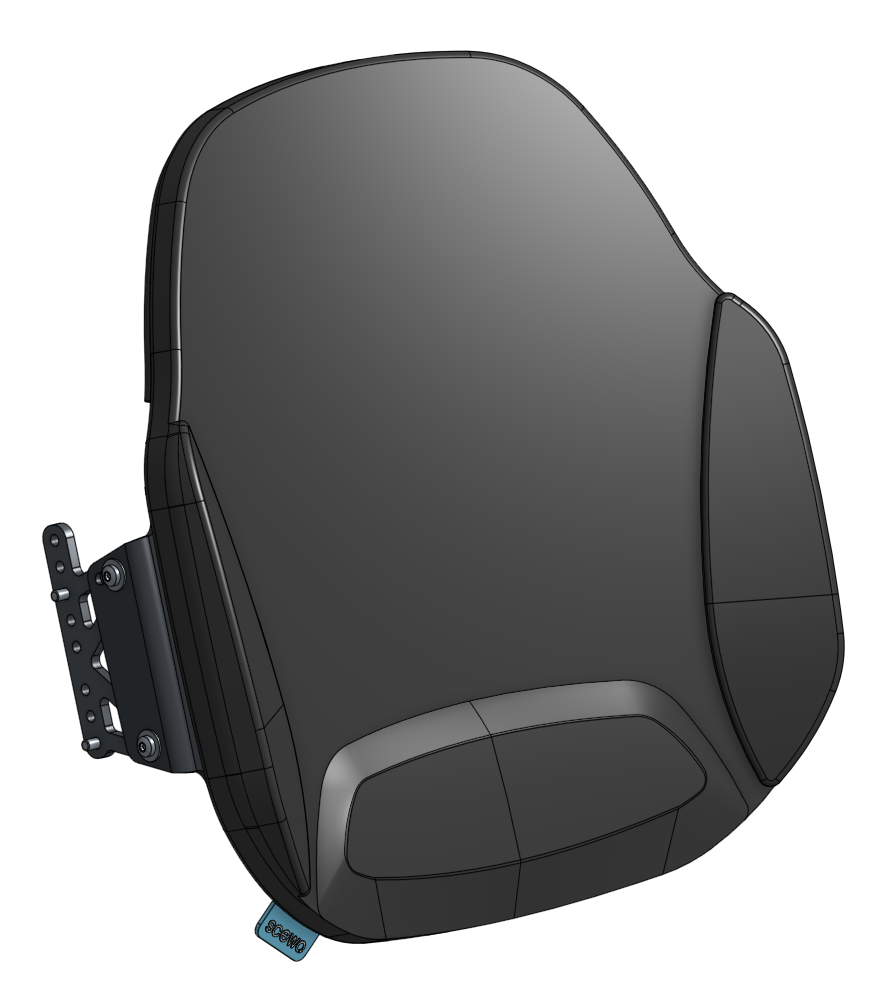 BRO Backbone Basic Rückenkissen mit Schraubhalterung