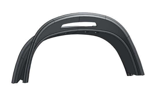 [3309] Back Support Inner Cover V02 - Graphit Grau (Akzentfarbe)