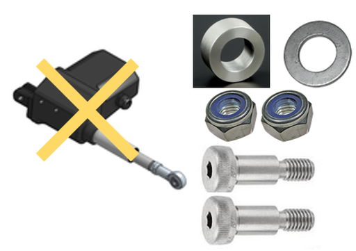 [4280] Moteur de support (Lambda) vis et rondelle pièce de rechange